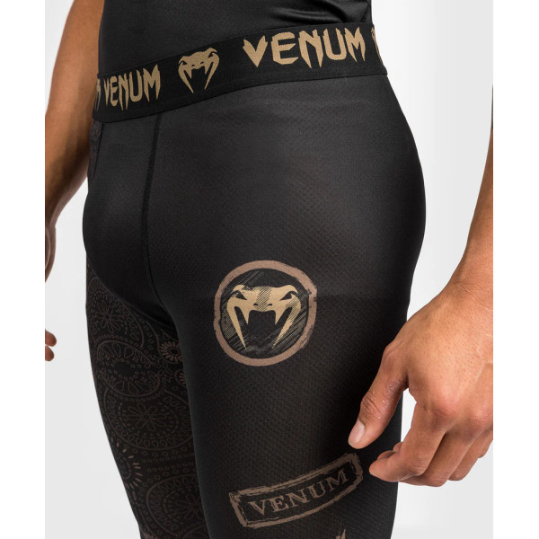 Компресійні штани Venum Santa Muerte Dark Side Spats - Black Brown