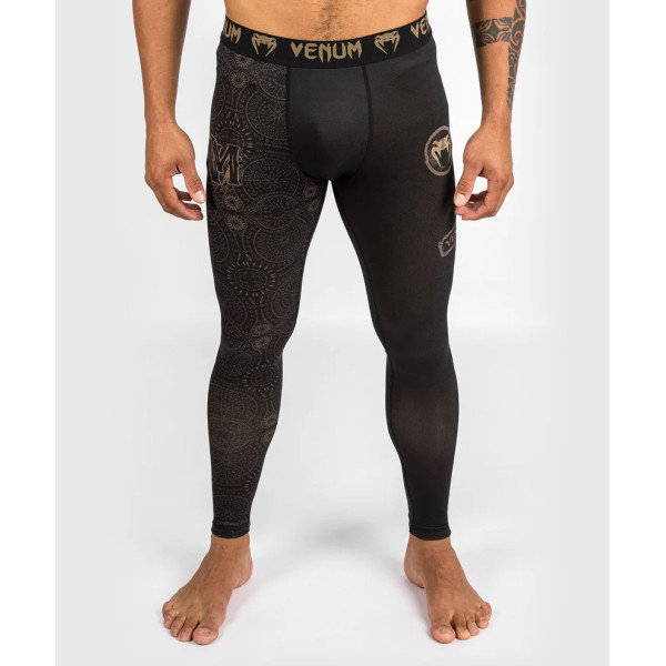 Компресійні штани Venum Santa Muerte Dark Side Spats - Black Brown