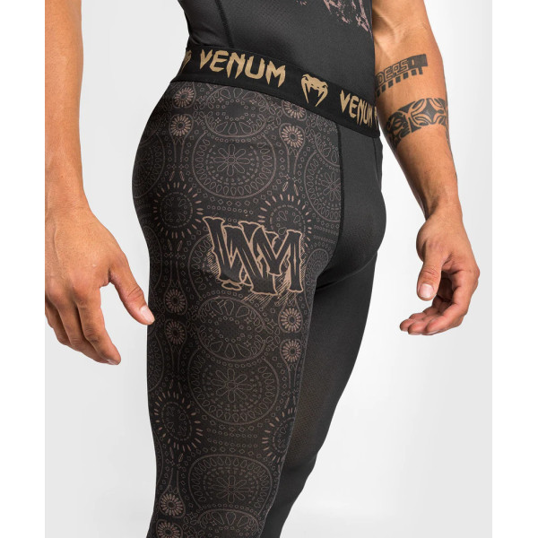 Компресійні штани Venum Santa Muerte Dark Side Spats - Black Brown