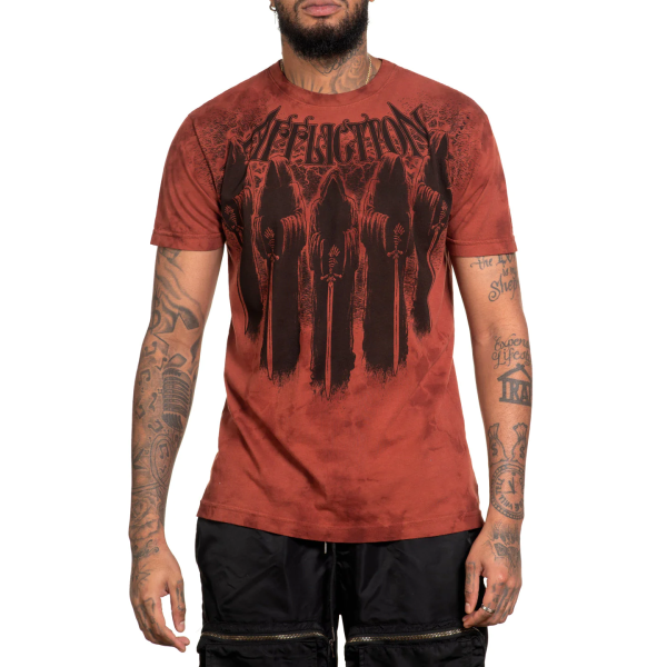 Футболка Affliction Foreboding Sienna Tea Stain
