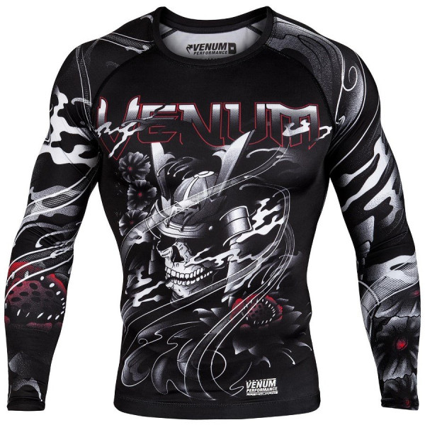 Рашгард Venum Samurai Skull Rashguard Long Sleeves Black