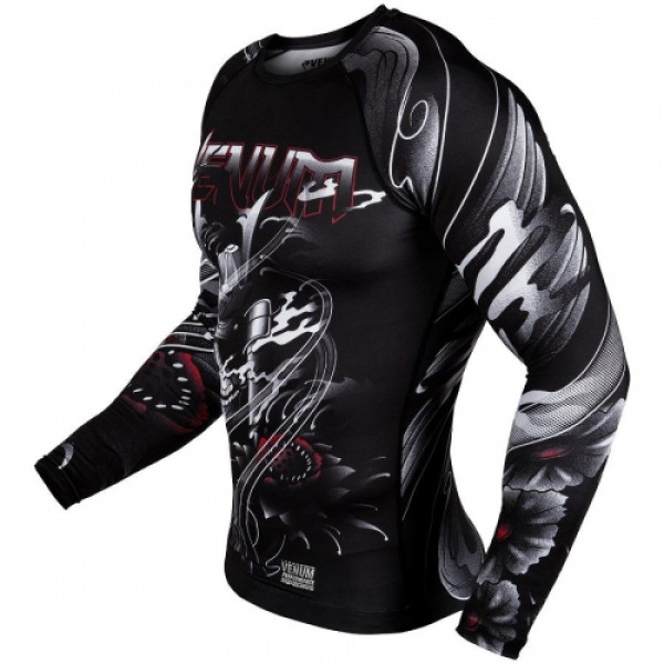 Рашгард Venum Samurai Skull Rashguard Long Sleeves Black