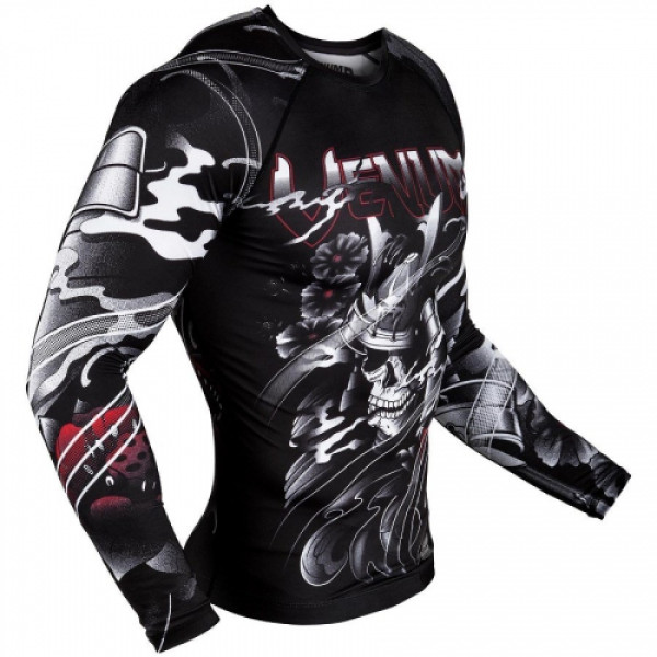Рашгард Venum Samurai Skull Rashguard Long Sleeves Black