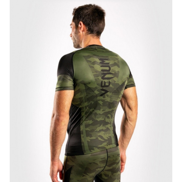 Рашгард Venum Trooper Rashguard Short Sleeves Forest Camo Black