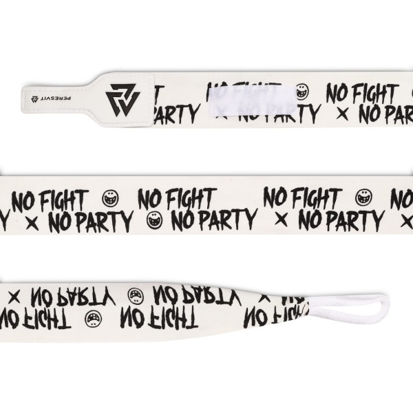 Боксерські бинти Peresvit No Fight No Party Printed Handwraps White