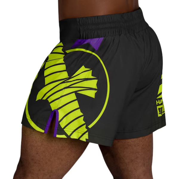 Шорти Hayabusa Icon Kickboxing Shorts Black Neon