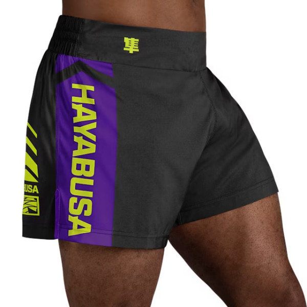 Шорти Hayabusa Icon Kickboxing Shorts Black Neon