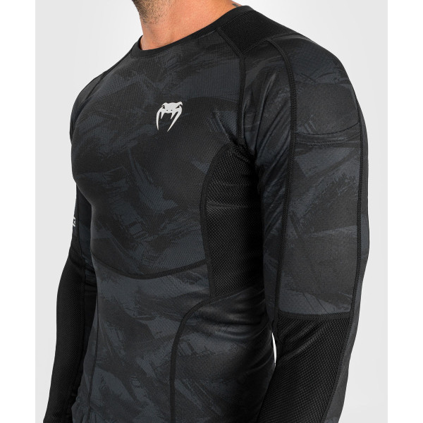 Компресійний рашгард Venum Electron 3.0 Rashguard Long Sleeves Black
