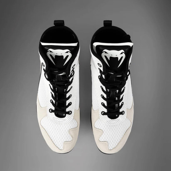 Боксерки Venum Elite Boxing Shoes White Black