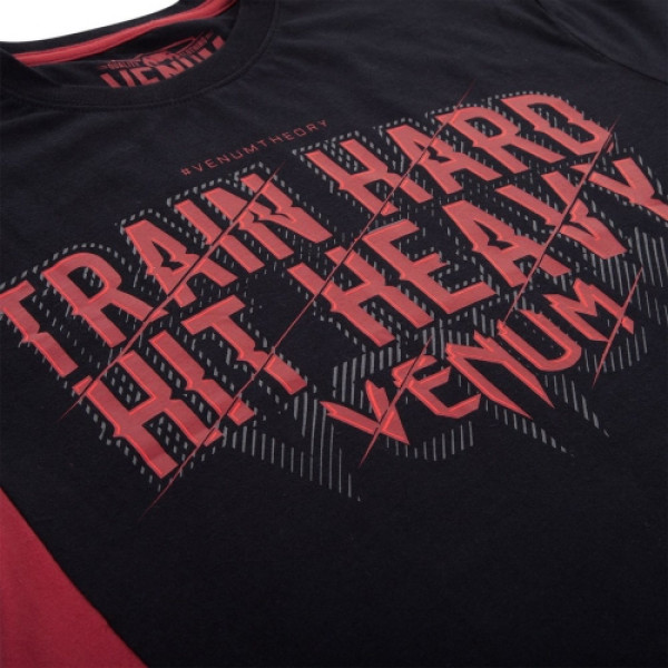 Футболка Venum Train Hard Hit Heavy T-Shirt Black
