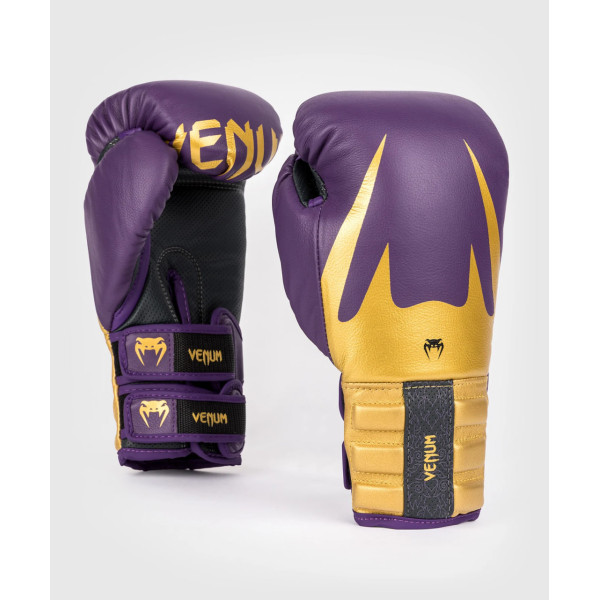 Боксерські рукавиці Venum Reverso Boxing Gloves - Dark Purple/Gold