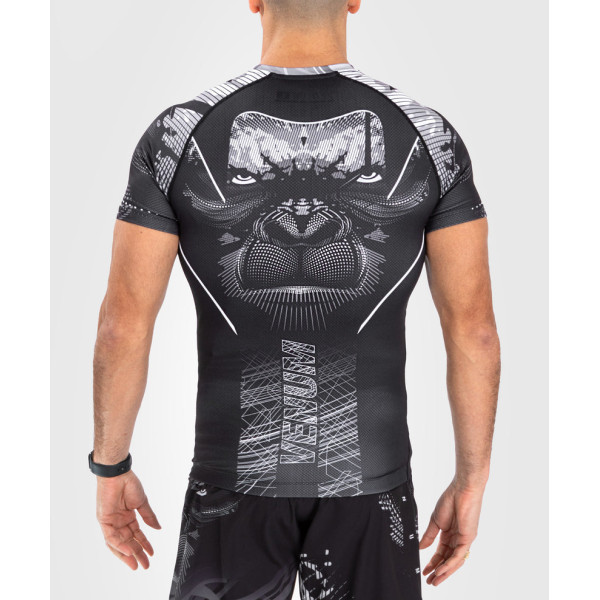 Рашгард Venum Gorilla Jungle Rashguard Short Sleeves Black White