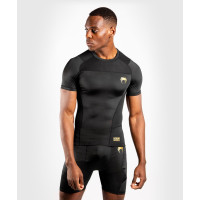 Рашгард з коротким рукавом Venum G-Fit Short Sleeves Rashguard Black Gold