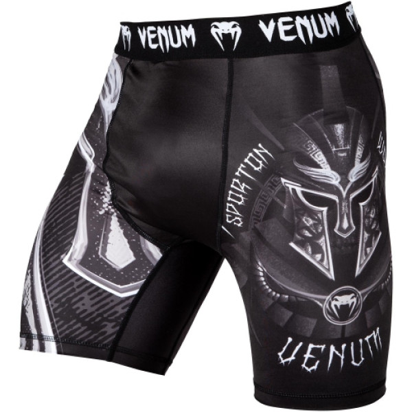 Компресійні шорти Venum Gladiator 3.0 Vale Tudo Shorts Black White
