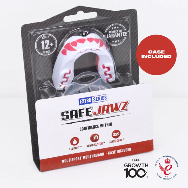 Капа SafeJawz Extro Series 'Pink Fangz' Mouthguard Adult