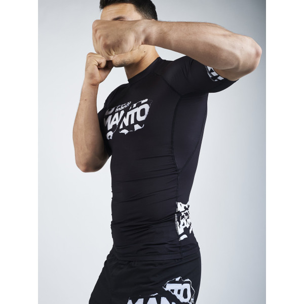 Рашгард MANTO Torn Shortsleeve Black