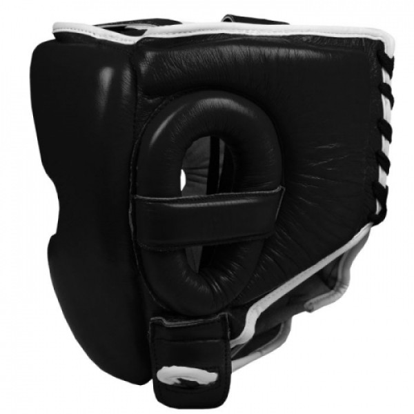 Шлем Title Boxing Leather Sparring Headgear Black