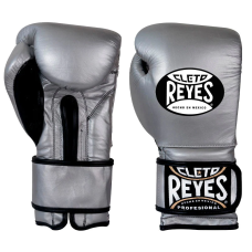 Боксерські рукавиці Cleto Reyes Leather Contact Closure Gloves Silver