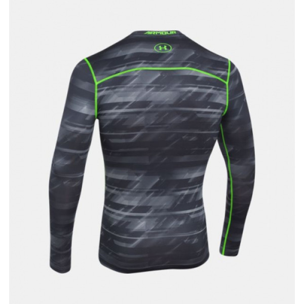 Компресійна футболка Under Armour ColdGear® Armour Printed Compression Stealth Gray