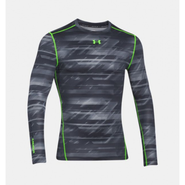 Компресійна футболка Under Armour ColdGear® Armour Printed Compression Stealth Gray