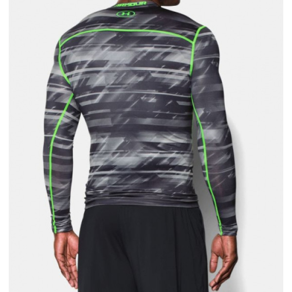 Компресійна футболка Under Armour ColdGear® Armour Printed Compression Stealth Gray