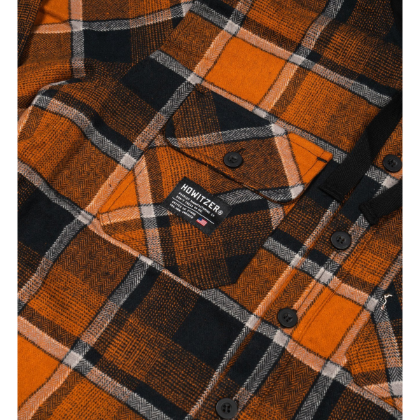 Сорочка Howitzer Artillery Longsleeve Flannel Hood Brown Multi