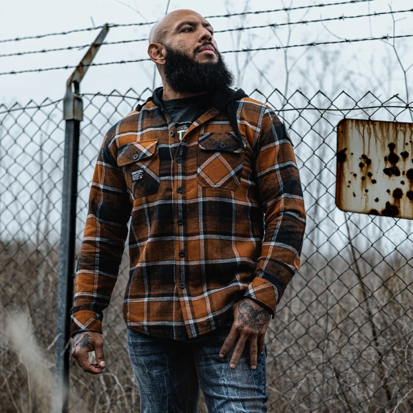 Сорочка Howitzer Artillery Longsleeve Flannel Hood Brown Multi