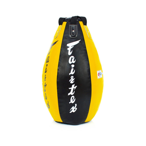 Груша-крапля Fairtex HB15 Super Tear Drop Heavy Bag Unfilled Black Yellow