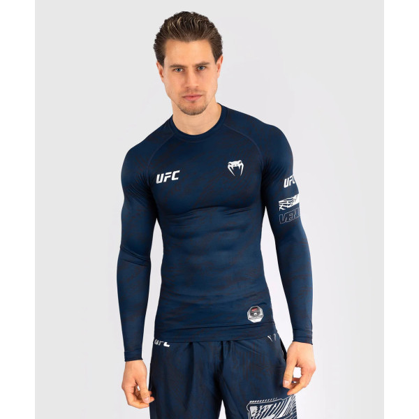 Рашгард UFC Venum FIGHT WEEK 4.0 Men's Long Sleeve Rashguards Blue