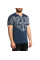 Футболка Affliction Bias SS Slit Neck Black Navy Lava Tint Wash
