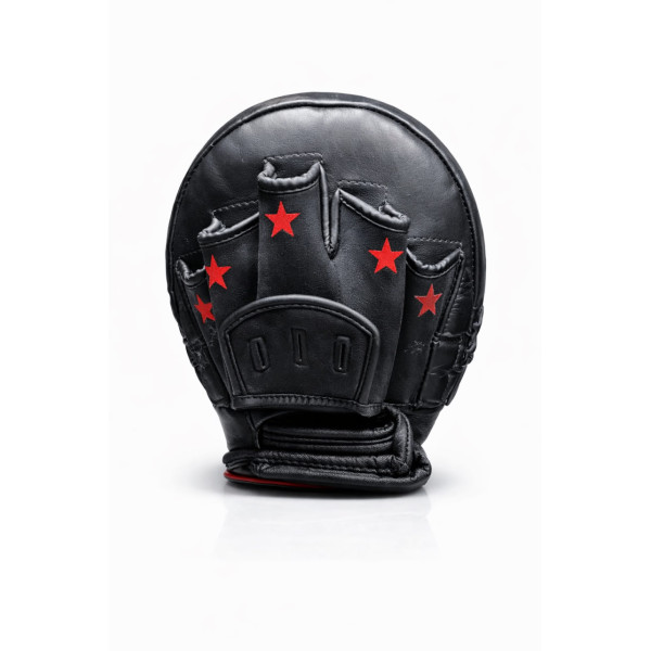 Лапи Venum Elite Big Thick Coaching Mitts Leather Mini (Pair) Black Red