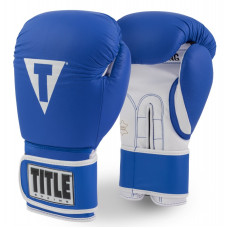 Боксерські рукавиці TITLE Pro Style Leather Training Gloves 3.0 Blue