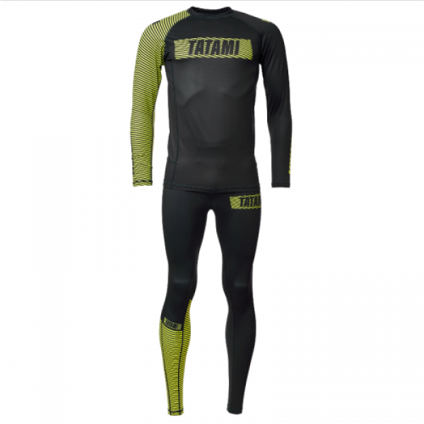 Компресійні штани Tatami Essential 3.0 Spats Black Yellow