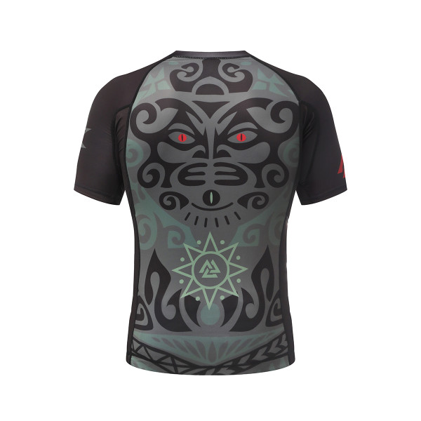 Рашгард з коротким рукавом Peresvit Maori Black Military Green