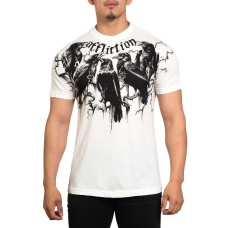Футболка Affliction Crows SS Tee Vintage White