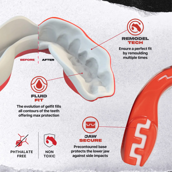 Капа SAFEJAWZ Extro Series Self-Fit 'Viper' Mouthguard Senior