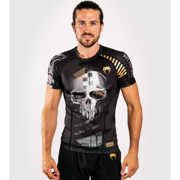 Рашгард Venum Skull Rashguard Short Sleeves Black