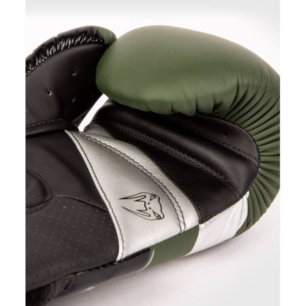 Боксерські рукавиці Venum Elite Evo Boxing Gloves Khaki Silver