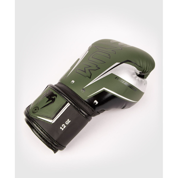 Боксерські рукавиці Venum Elite Evo Boxing Gloves Khaki Silver