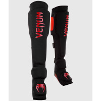 Захист ніг Venum Kontact Evo Shinguards Black Red