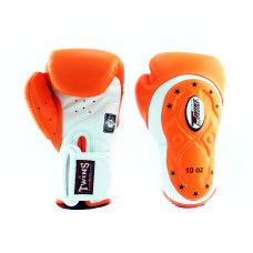 Боксерські рукавиці Twins Velcro Extra Design BGVL6-MK White Orange
