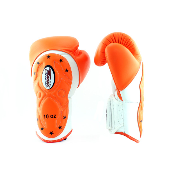 Боксерські рукавиці Twins Velcro Extra Design BGVL6-MK White Orange