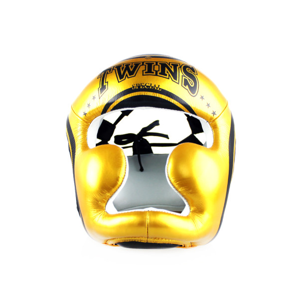 Боксерський шолом Twins Fancy FHGL3-TW4 Black Gold
