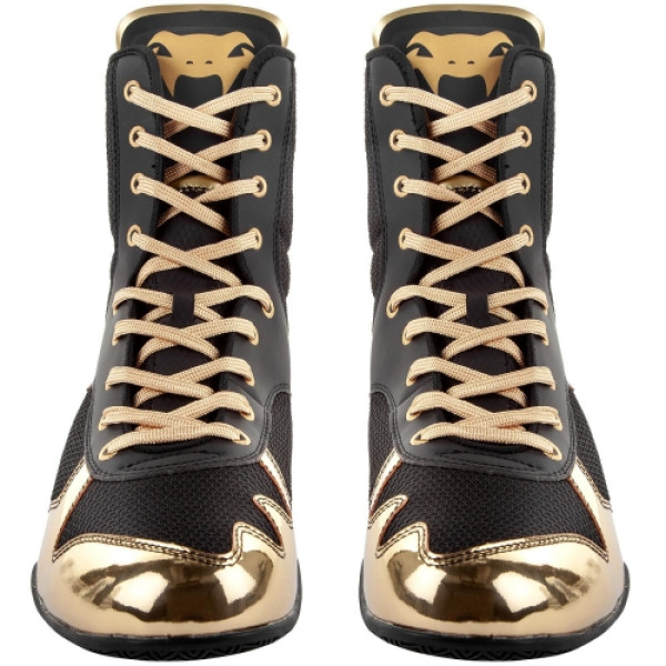 Боксерки Venum Elite Boxing Shoes Black Gold