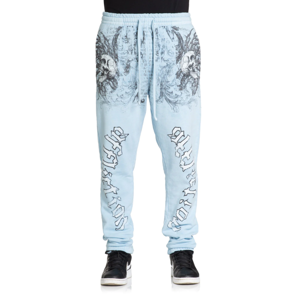 Спортивні штани Affliction Collapse Sweatpant Sky Blue Pigment Dye