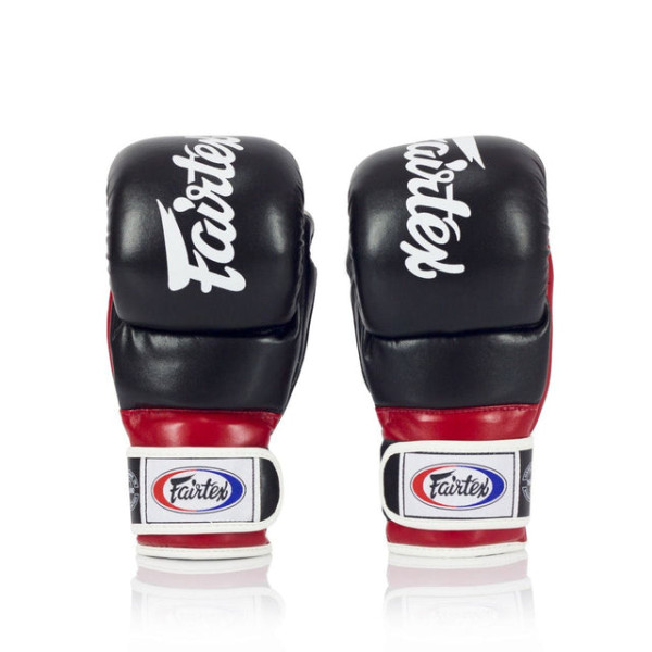 Рукавиці для ММА Fairtex FGV18 Super Sparring Gloves Black Red