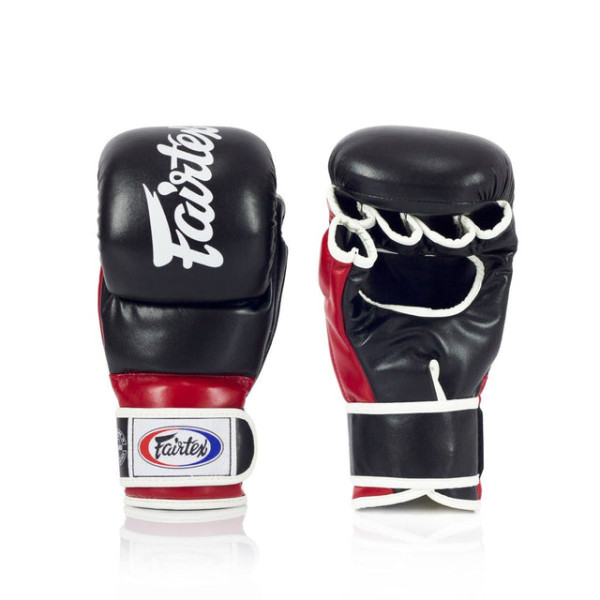 Рукавиці для ММА Fairtex FGV18 Super Sparring Gloves Black Red