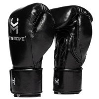 Боксерські рукавиці Hit N Move Horse Hair Boxing Gloves (Hook and Loop) Black