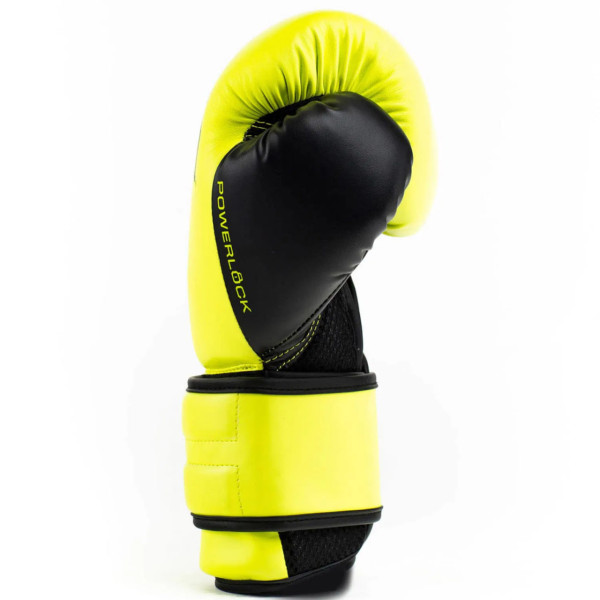 Боксерські рукавиці Everlast Powerlock 2 Hook & Loop Pro Training Gloves Neon Yellow