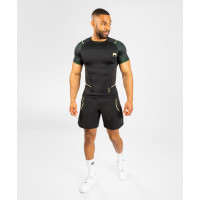 Рашгард Venum Fusion 2.0 Men’s Rashguard Short Sleeves Black Yellow